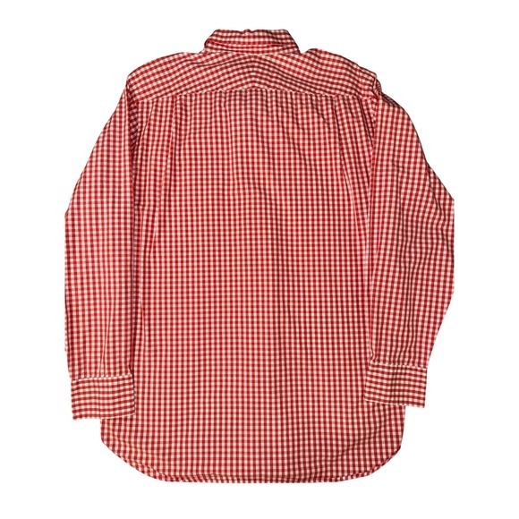 Southern Tide Mens Coral White Gingham Classic Fit Button Down Shirt Size M - Picture 2 of 9